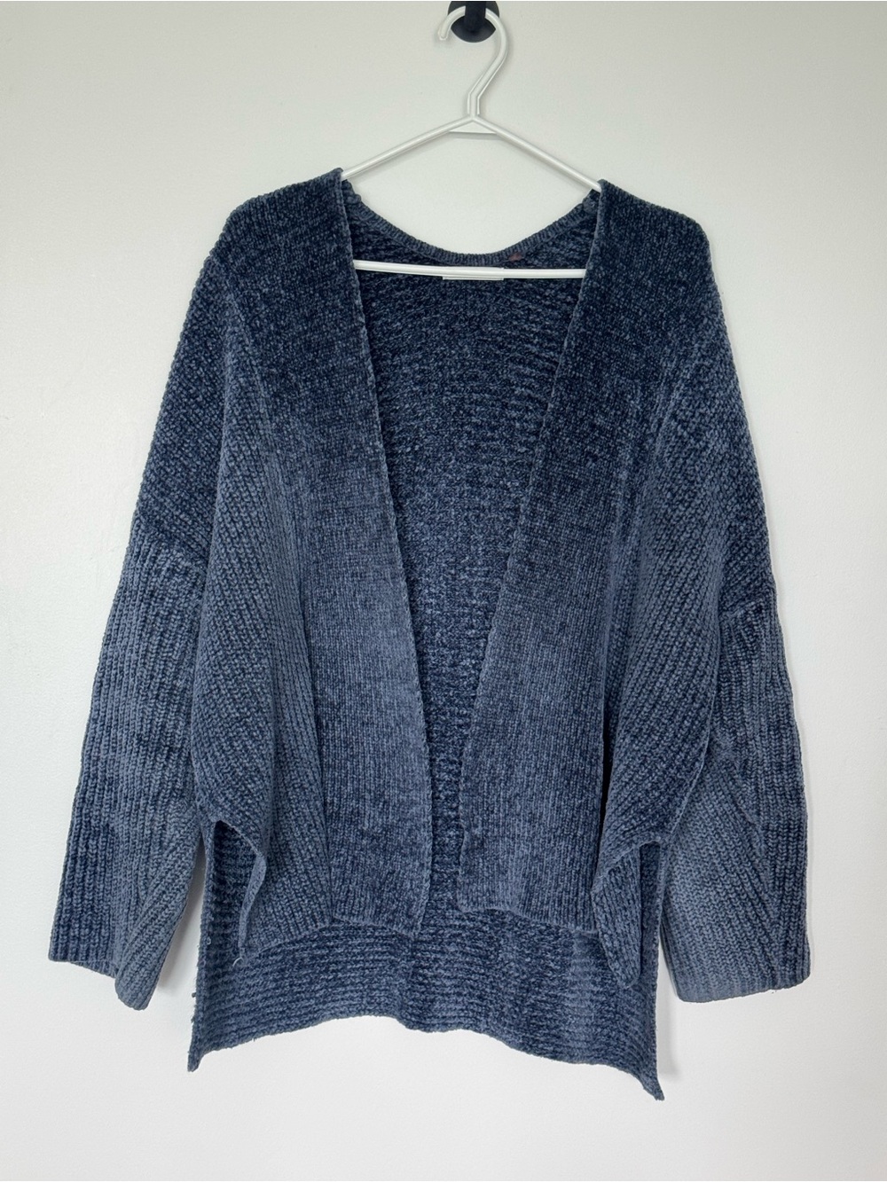 89th & Madison Open-Front Navy Ribbed Cardigan - Picture 2 of 5